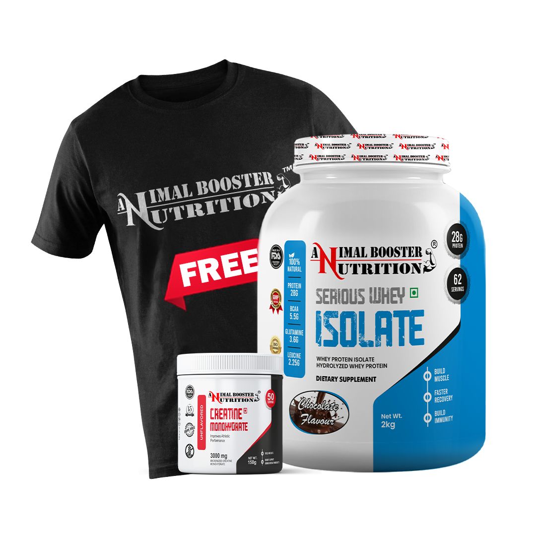 Serious Whey Isolate 2kg Chocolate with Creatine 150GM