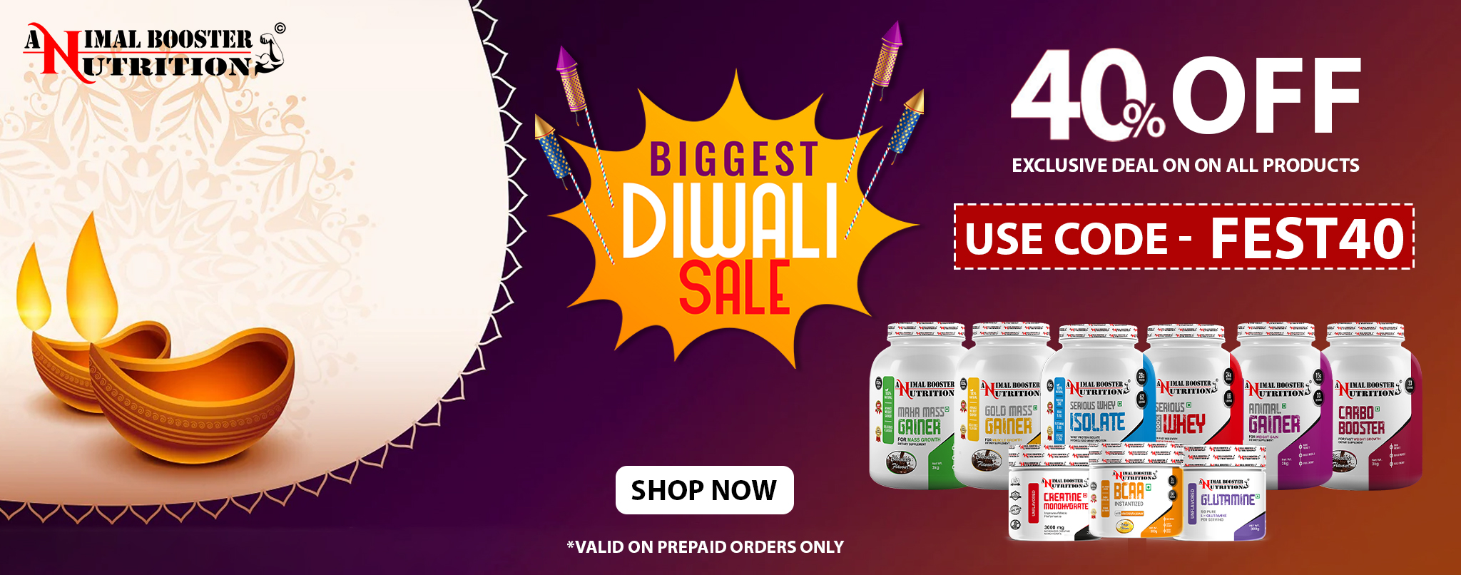 Diwali Website Festival Offer Banner