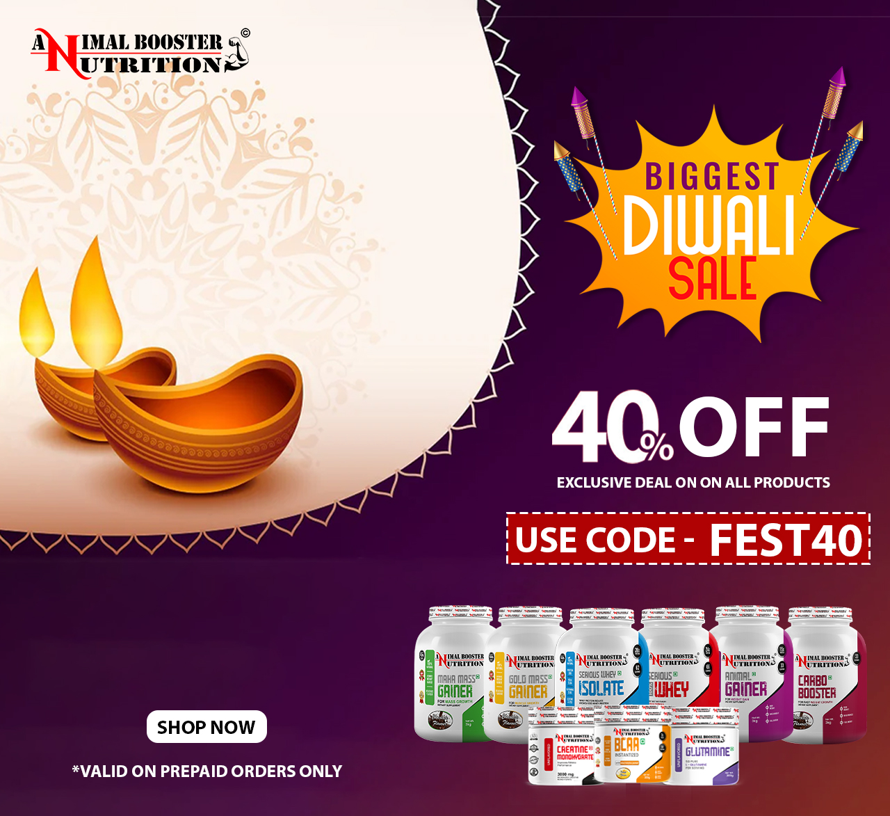 Diwali Website Festival Offer Banner