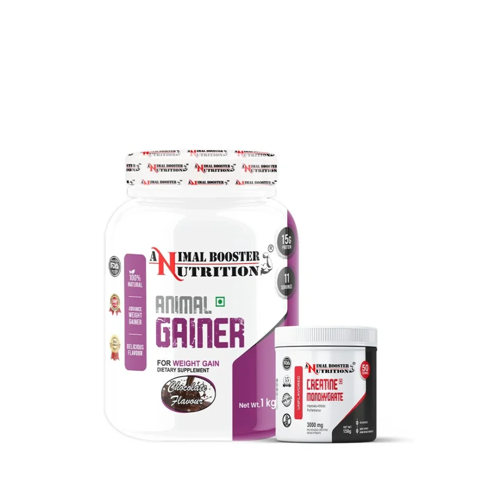 Animal Gainer 1kg & 150GM Creatine Combo