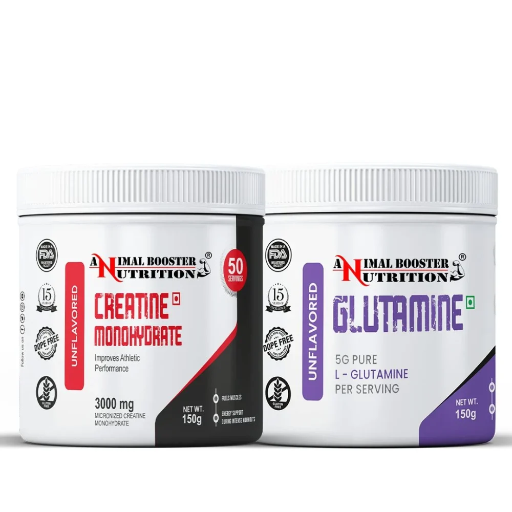 Glutamine 150GM & Creatine 150GM Combo