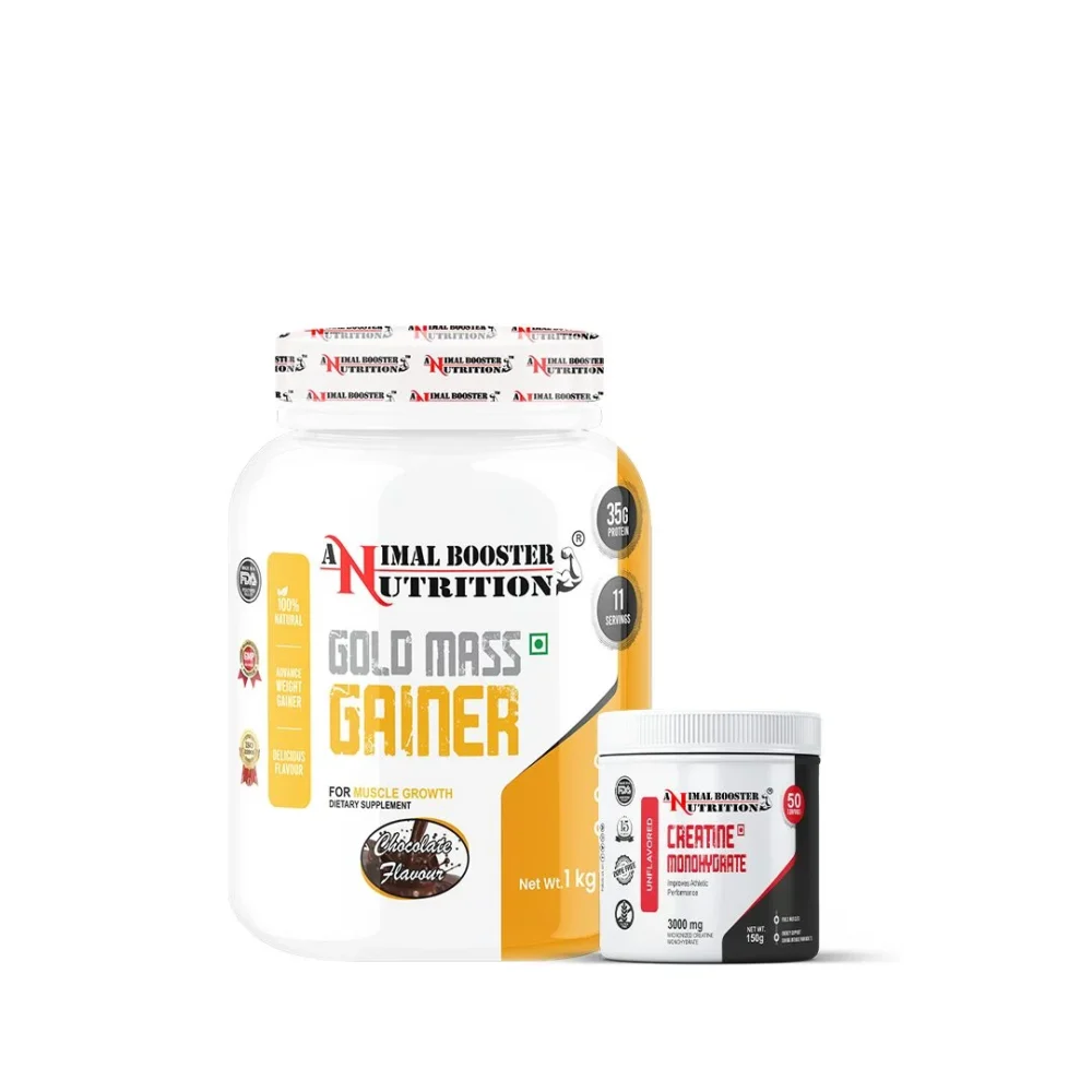 Mega Mass Gold 1kg & 150GM Creatine Combo