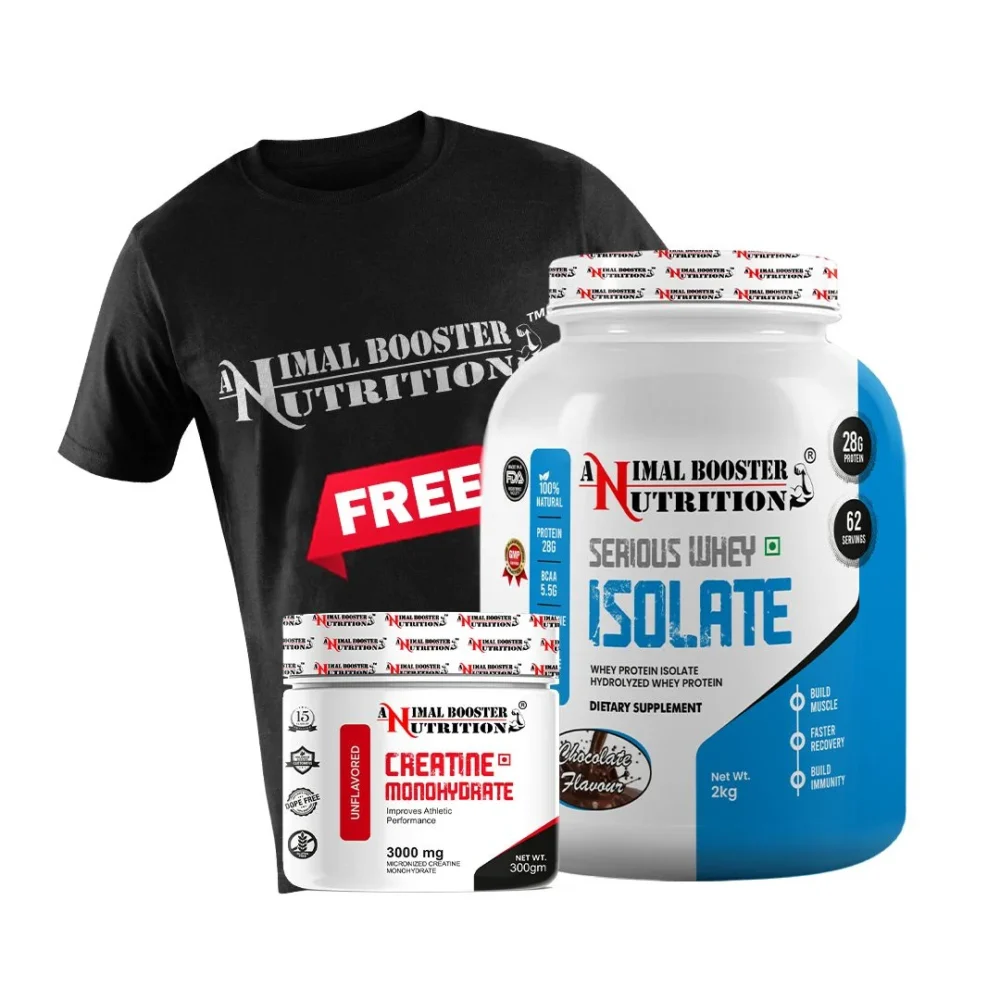Serious Whey Isolate 2kg & 300GM Creatine Combo